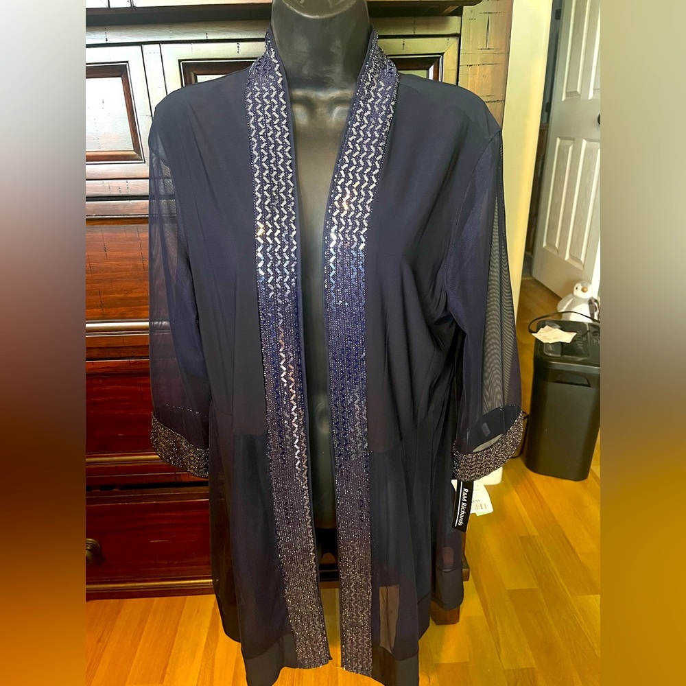 Dress top - jacket sheer size 16 NEW with tags!